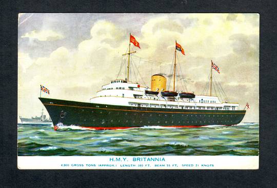 GREAT BRITAIN Coloured postcard of HMY Britannia. - 40485 - Postcard