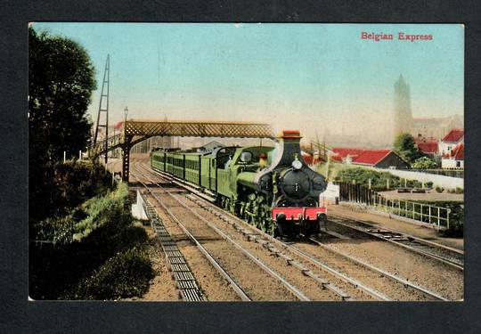 BELGUIM Coloured postcard Belgian Express. I believe this to be a train from Waterloo to Dover. - 40501 - Postcard