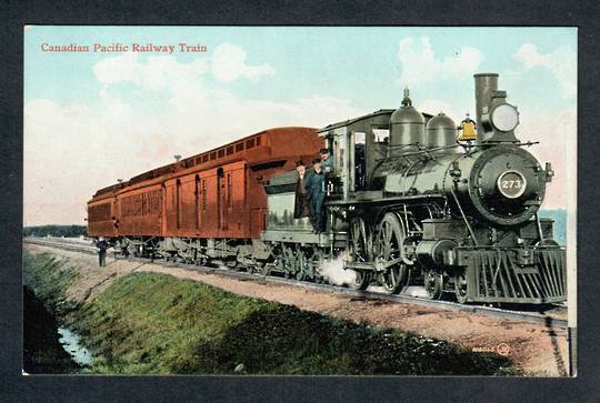 CANADA Coloured postcard of Canadian Pacific 2-6-0. Superb card. - 40510 - Postcard