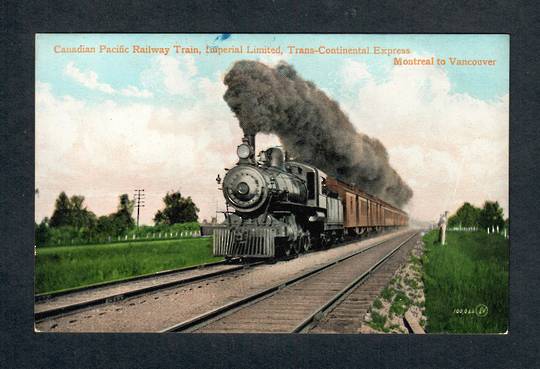 CANADA Coloured postcard of Canadian Pacific Limited Imperial Limited Trans-Continental Express. Superb card. - 40511 - Postcard