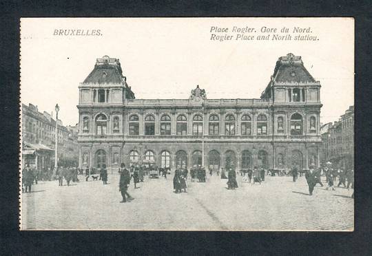 BELGIUM Postcard of Place Rogier, Gare du Nord Bruxelles. - 40512 - Postcard