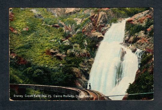 AUSTRALIA Coloured postcard of The Yarra and Flinders Sreet (Railway Yards) Melbourne. - 40513 - Postcard