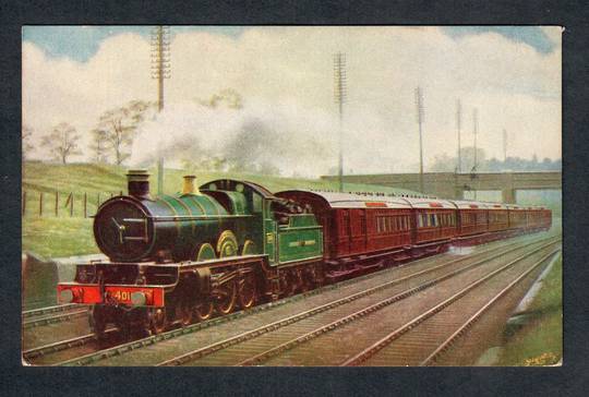 Coloured postcard of Cornish Riviera Express. - 40521 - Postcard