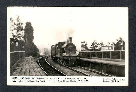 GREAT BRITAIN Real Photograph of Tadworth service at Reedham Halt. - 40539 - Postcard