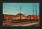 USA 1959 Coloured postcard of Chicago Aurora and Elgin Locomotive 2001 and 2002. - 40568 - Postcard