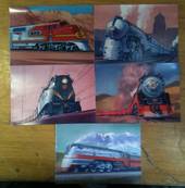 USA Modern Postcards of Trains. The Daylight. The Congressional. The 20th Century Limited. The Super Chief. The Hiawatha. - 4058