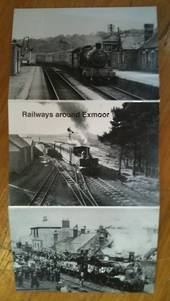 Postcard from Railway around Exmoor series. Reproductions of old Real Photographs.  Wrap-around consisting of 3 cards.