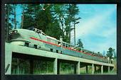 Coloured postcard of the Zooliner a Thirty Guage Train in the Portland Zoo. - 40616 - Postcard