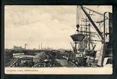 AUSTRALIA Loading Coal Newcastle. Postmark Newcastle to New Zealand. NEW SOUTH WALES 1d stamp. Perfect. - 40620 - Postcard