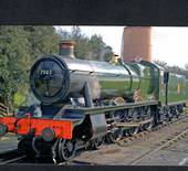 Modern Coloured Postcard of Hall Class 4-6-0 7903 Formarke Hall at Toddington Station. - 40627 - Postcard