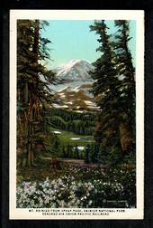 USA Coloured Postcard by Union Pacific Railroad of Mt Rainier. - 40696 - Postcard
