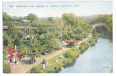GREAT BRITAIN Coloured postcard of Tea Gardens and Banks o' Doon Alloway Ayr. Nice bridge. - 40717 - Postcard