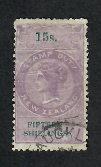 NEW ZEALAND 1871 Long Type Fiscal. Looks like a postal cancel but it will be fiscal. - 4078 - FU