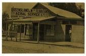 AUSTRALIA "Gold" Postcard of one of Qantas' fiirst offices at Duck Street Longreach Queensland. - 40827 - Postcard