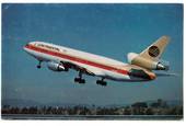 Coloured postcard of Continental McDonnell Douglas DC-10. - 40863 - Postcard