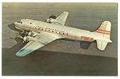 Coloured postcard of TWA Douglas C54 Skymaster. - 40864 - Postcard