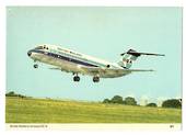 Coloured postcard of British Midland Airways DC-9. - 40919 - Postcard