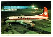 Coloured postcard of  Dan-Air Hawker Siddeley 748 prop-jet. - 40952 - Postcard
