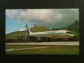 Coloured postcard of Air New Zealand DC-8. - 40972 - Postcard