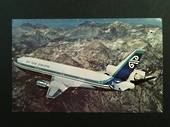 Coloured postcard of Air New Zealand DC-10. - 40973 - Postcard