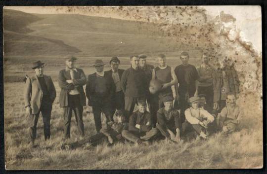 Real Photograph of Workers United Football Team. - 41483 - Postcard