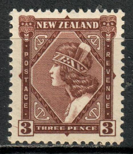 NEW ZEALAND 1935 Pictorial 3d Reddish Chocolate. Multiple watermark. Perf 14x13½. - 4172 - UHM