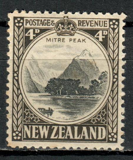 NEW ZEALAND 1935 Pictorial 4d Mitre Peak. Perf 12Â½. - 4184 - UHM