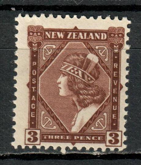 NEW ZEALAND 1935 Pictorial 3d Dark Chocolate. Very lightly hinged. - 4196 - LHM