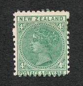 NEW ZEALAND 1882 Victoria 1st Second Sideface 4d Green. Perf 11. Two blind perfs. Good amount of original gum. - 4201 - Mint