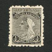 NEW ZEALAND 1882 Second Sideface ½d Grey-Black. Rotary Perf 10. - 4207 - Mint