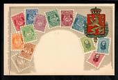 NORWAY Coloured postcard featuring the stamps of Norway. - 42124 - Postcard