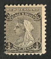 NEW ZEALAND 1882 Second Sideface ½d Grey-Black. Rotary Perf 11. - 4214 - Mint