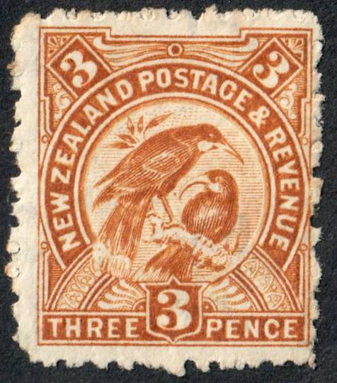 NEW ZEALAND 1898 Pictorial 3d Yellow-Brown. Perf 11. Watermark. - 4252 - Mint