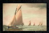 Coloured postcard of Yacht Race Germany. - 42527 - Postcard