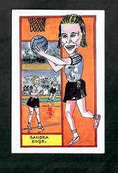 NEW ZEALAND Coloured postcard of Sandra Edge. Limited Edition of 500 issued by the New Zealand Postcard Society. - 42537 - Postc
