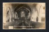 Real Photograph of the interior of St Clement's Church Leigh-on-Sea. - 42558 - Postcard