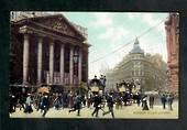 Coloured postcard of Mansion House London. - 42561 - Postcard