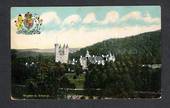 Coloured postcard of Balmoral Castle. Coat of Arms. - 42587 - Postcard