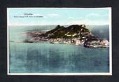 GIBRALTAR Coloured postcard of The Rock looking SW from an aeroplane. - 42597 - Postcard