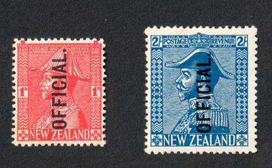 NEW ZEALAND 1926 Geo 5th Officials. Set of 2. - 4315 - LHM