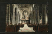 Coloured postcard of The Nave Manchester Cathedral. - 43152 - Postcard