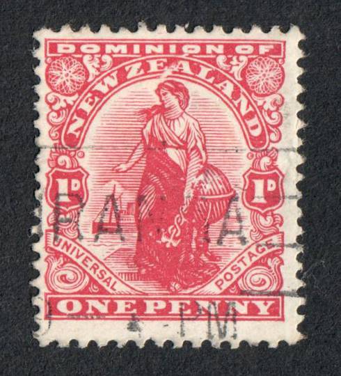 NEW ZEALAND 1909 1d Dominion. Feather flaw. - 4317 - FU