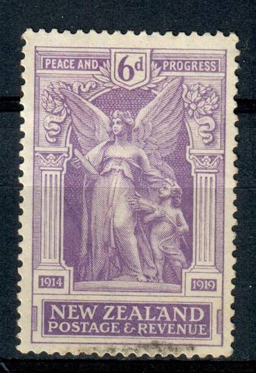 NEW ZEALAND 1920 Victory 6d Purple. Very light cancel. - 4355 - FU