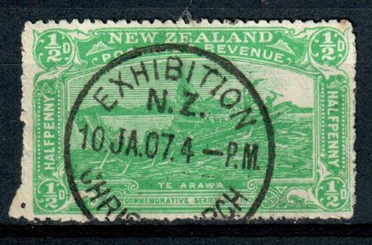 NEW ZEALAND 1906 Christchurch Exhibition ½d Green. Exhibition cancel. - 4357 - VFU