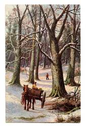 Art card by Tuck. Christmas scene. - 43776 - Postcard