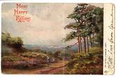 Tuck art card. On Hayes Common Kent. Dull corners. Crease. Many Happy Returns. - 43778 - Postcard