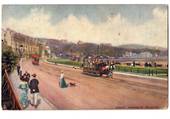 ISLE OF MAN Art card of Queen's Promenade Douglas. - 43781 - Postcard