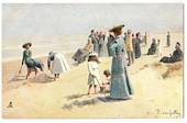 Delightful Art Card by Tuck. After the original drawing by E van Goethan. The Joys of the Sands. - 43786 - Postcard