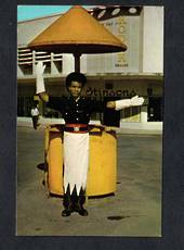 Coloured postcard of Fijian Traffic Policeman. - 43819 - Postcard