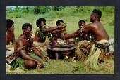 Coloured postcard of Yanqona Ceremony. - 43820 - Postcard